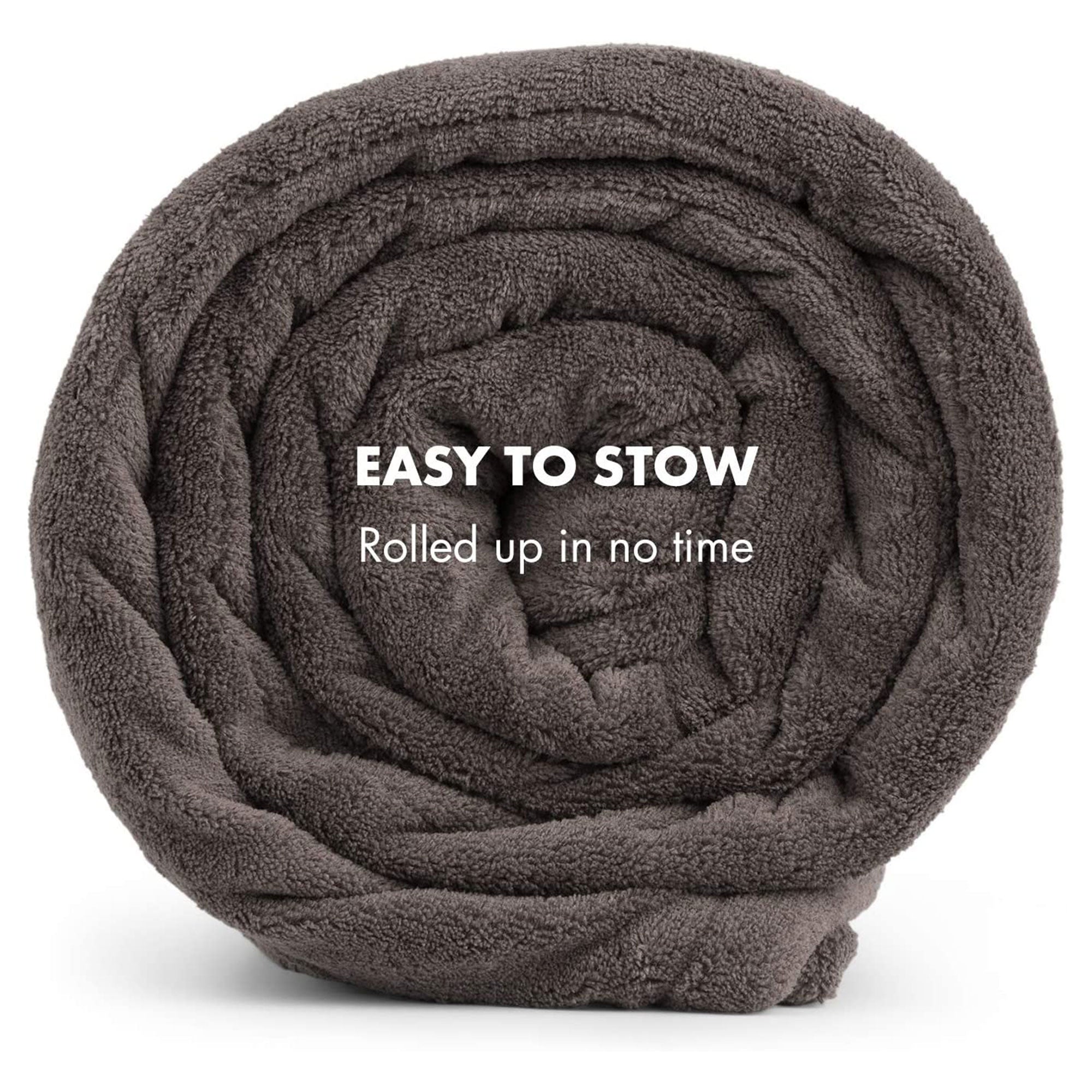 KLARSTEIN Dr Watson 70" x 50" Electric Heated Plush Blanket, 3 Settings, Brown