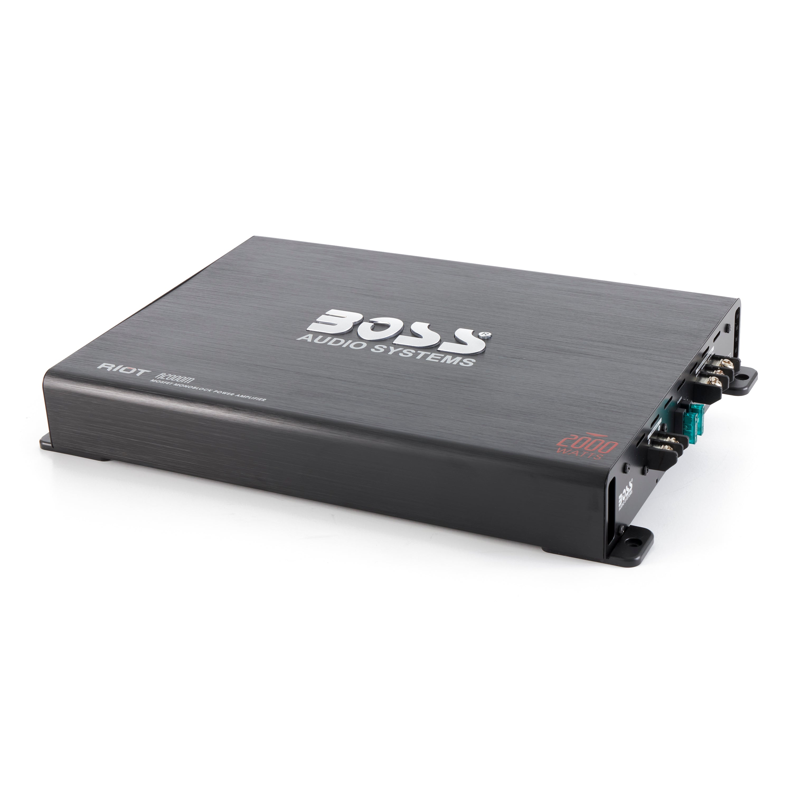Boss Audio R2000M 2000W Riot Monoblock Car Audio MOSFET Power Amplifier (2 Pack)