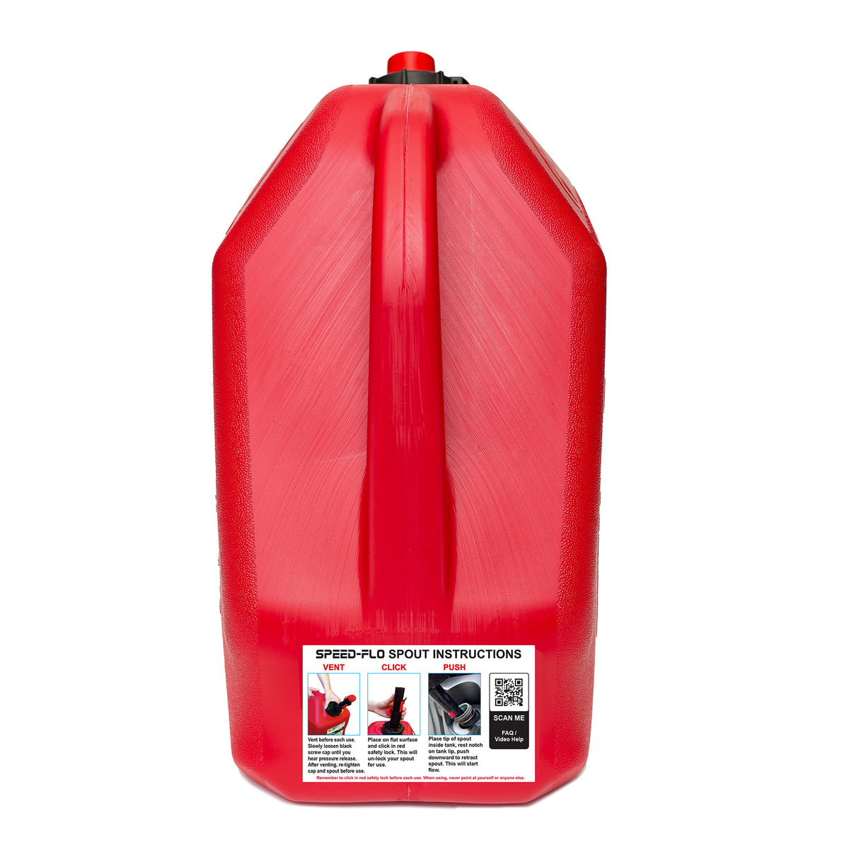 Midwest Can Company Pro Line 5 Gal Gasoline Can Container w/ Spout, Red (2 Pack)