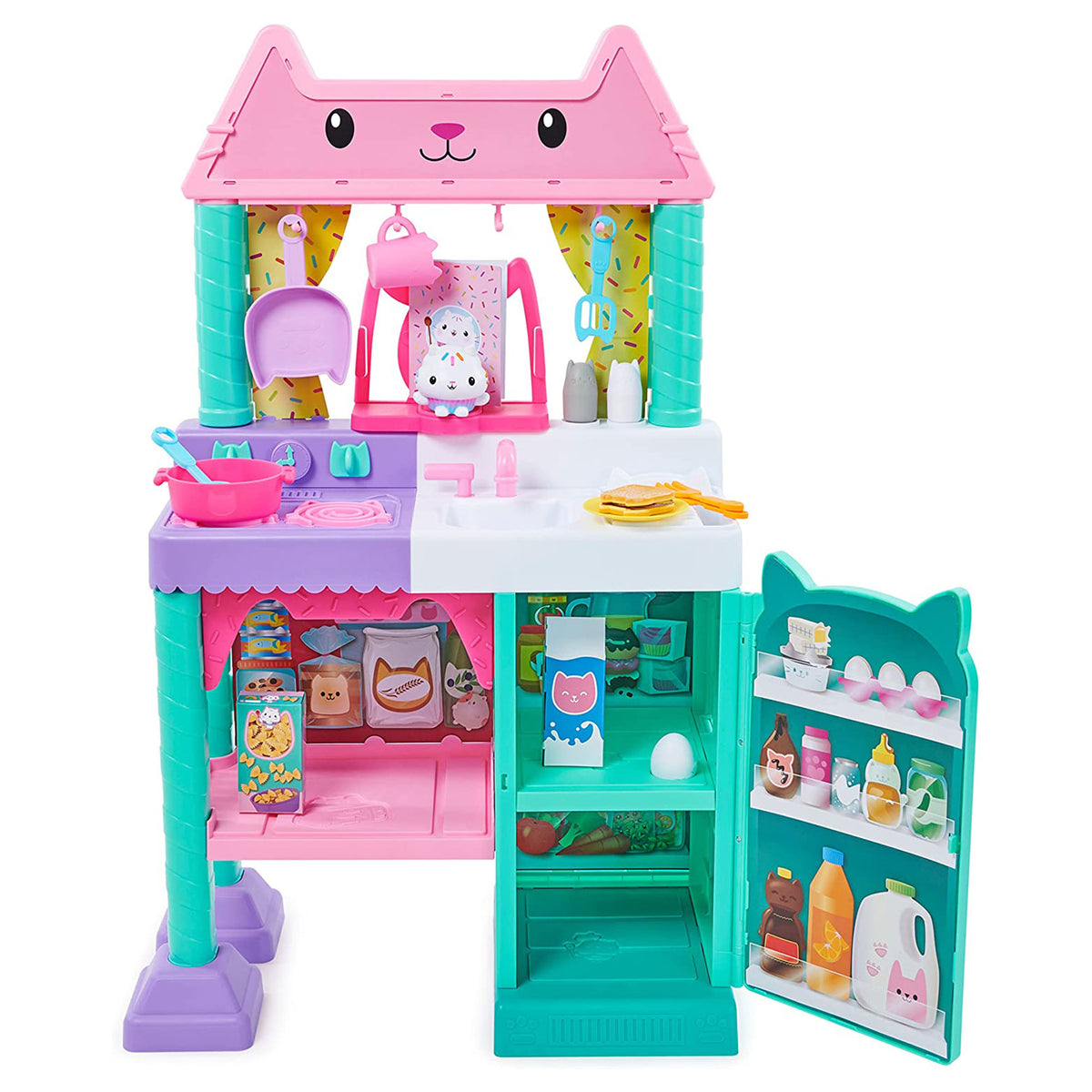 Gabby's Dollhouse Cakey Kitchen Playset with Accessories and Play Food