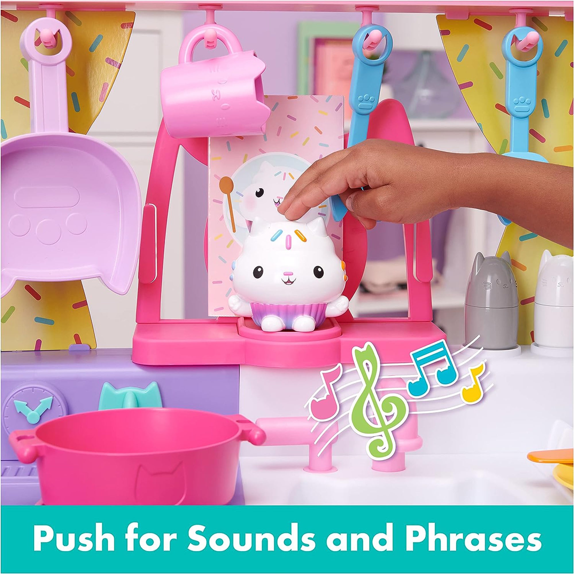 Spin Master Gabby's Dollhouse Kitchen w/Accessories & Play Food(For Parts) - VMInnovations