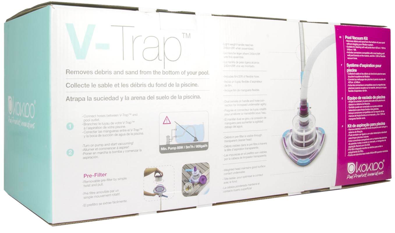 Kokido V-TRAP Soft Sided Swimming Pool and Spa Vacuum Cleaner System (For Parts)