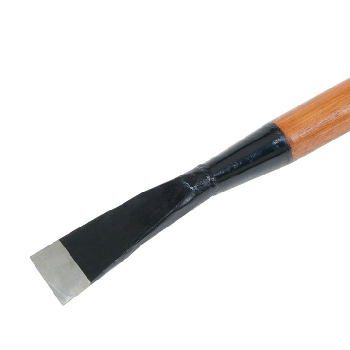 Timber Tuff TMW-08 24 Inch Steel Bark Spud with Wooden Handle for Debarking Logs - VMInnovations