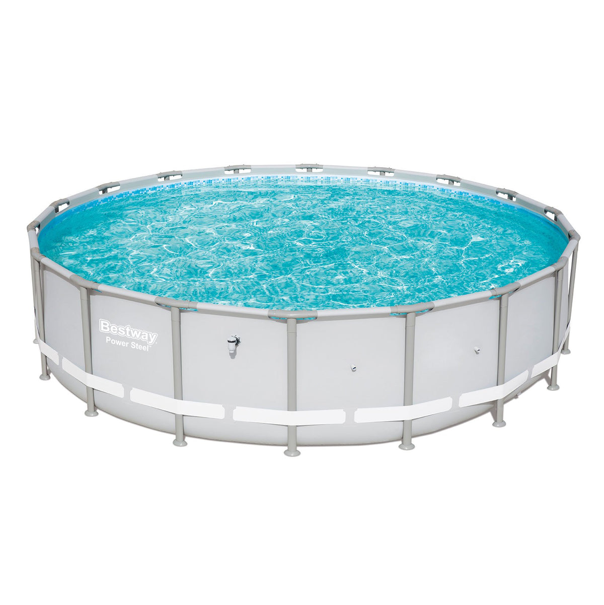 Bestway Power Steel 18ft x 48in Round Above Ground Swimming Pool Frame (2 Pack)