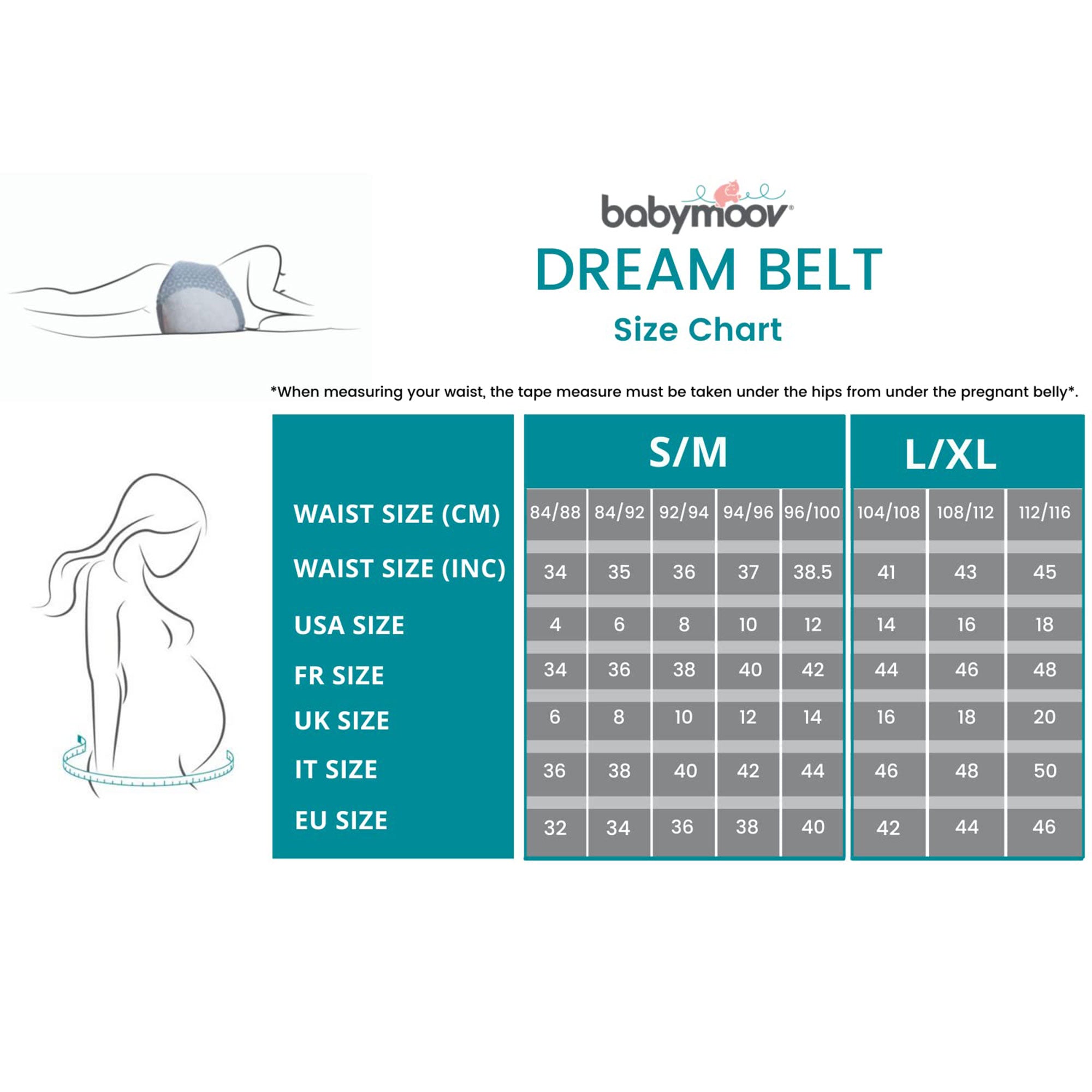 Babymoov Dream Belt Pregnancy Sleep Aid Wedge Pillow, Grey, Large/XLarge (Used) - VMInnovations