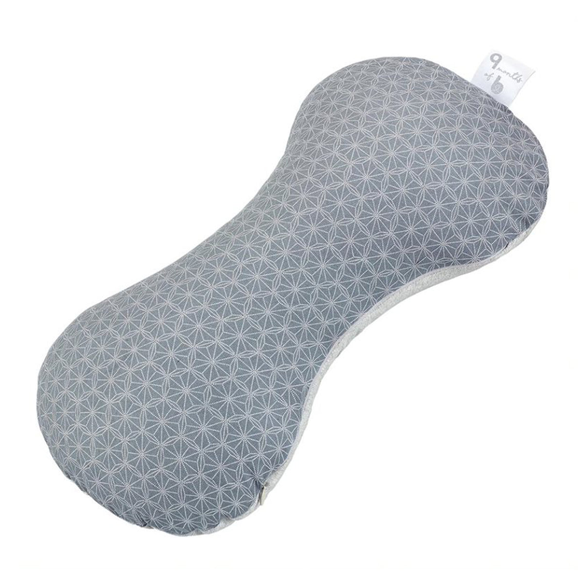 Babymoov Mom and Baby Sleep Aid Leg Support Nursing Pillow, Grey Polka Dots - VMInnovations