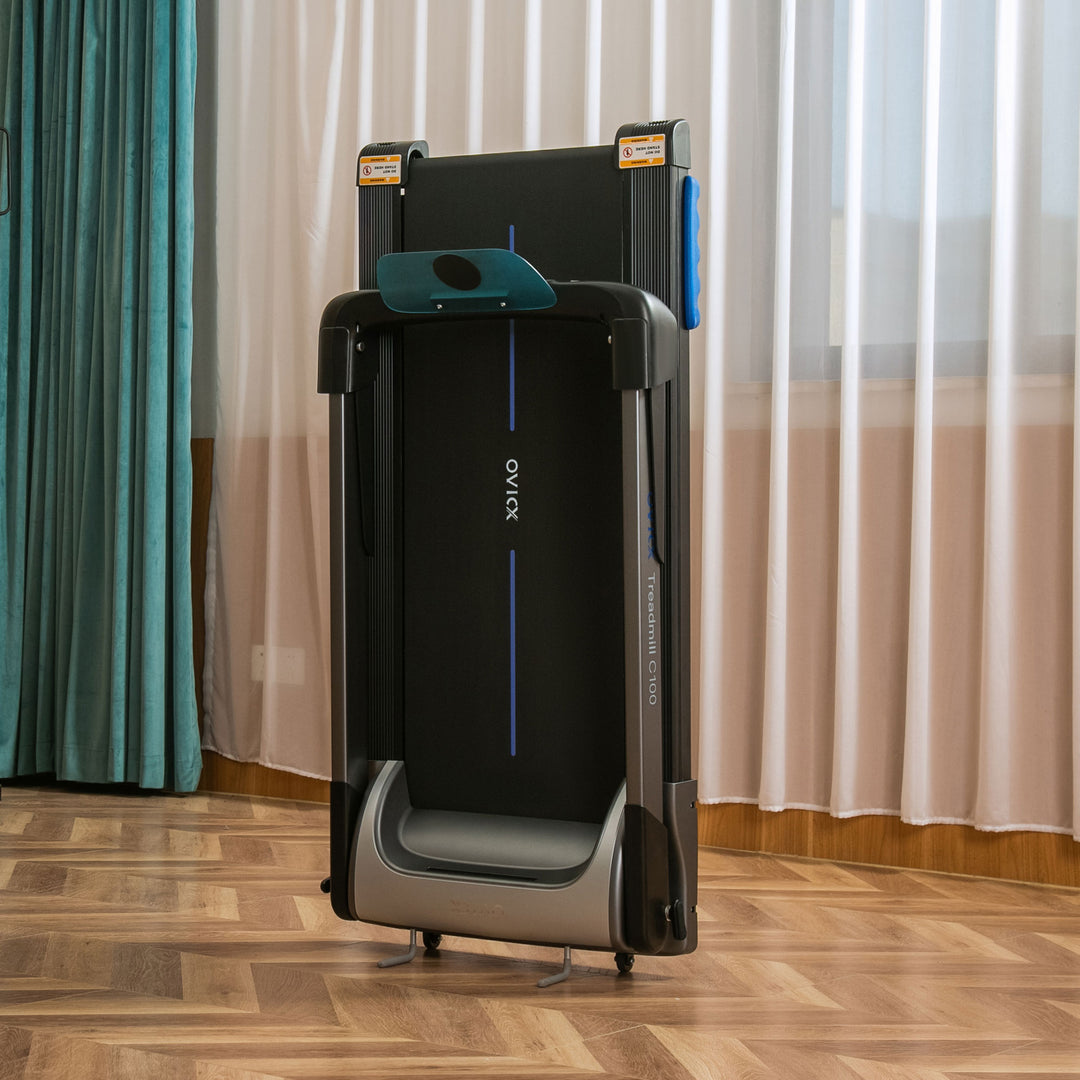 OVICX C100 Portable Foldable Home Treadmill w/ Bluetooth & Fitness Tracking App - VMInnovations