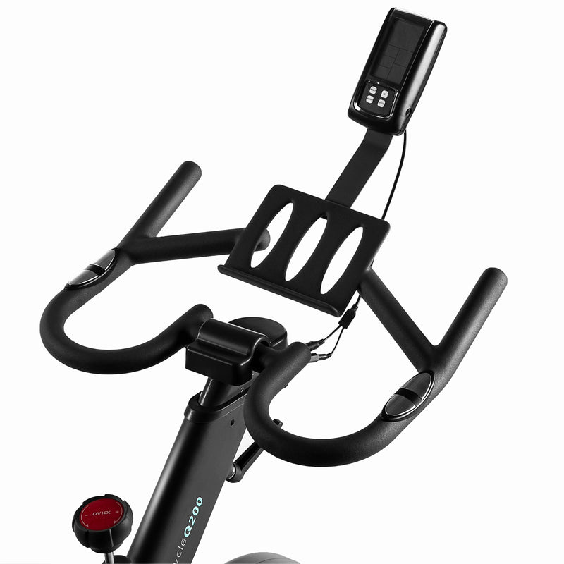 OVICX Q200C Home Workout Exercise Bike with Customizable Comfort and Digital LCD