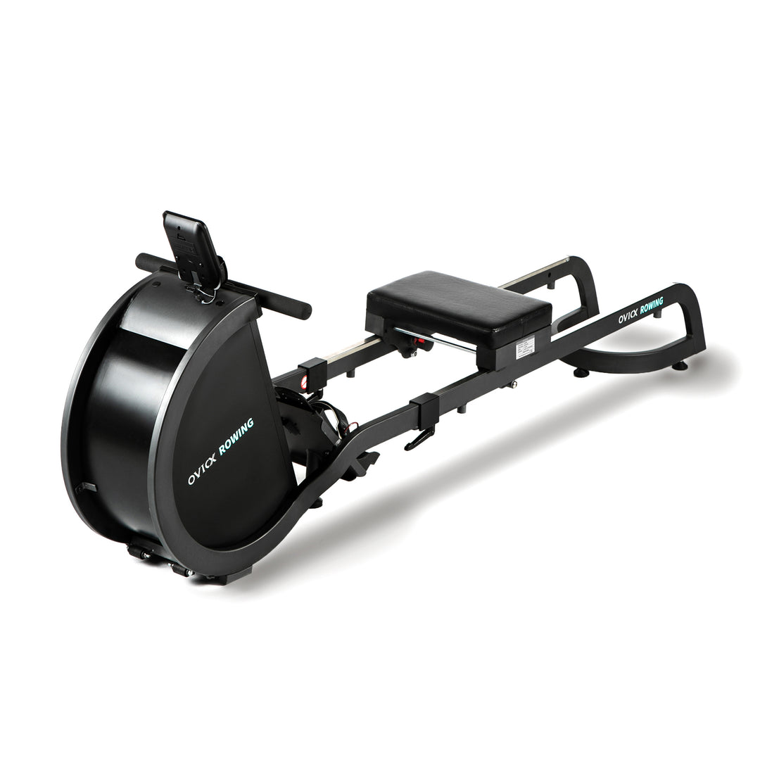 OVICX R100 Foldable Home Rower with Adjustable Foot Plate and Extra Long Track - VMInnovations