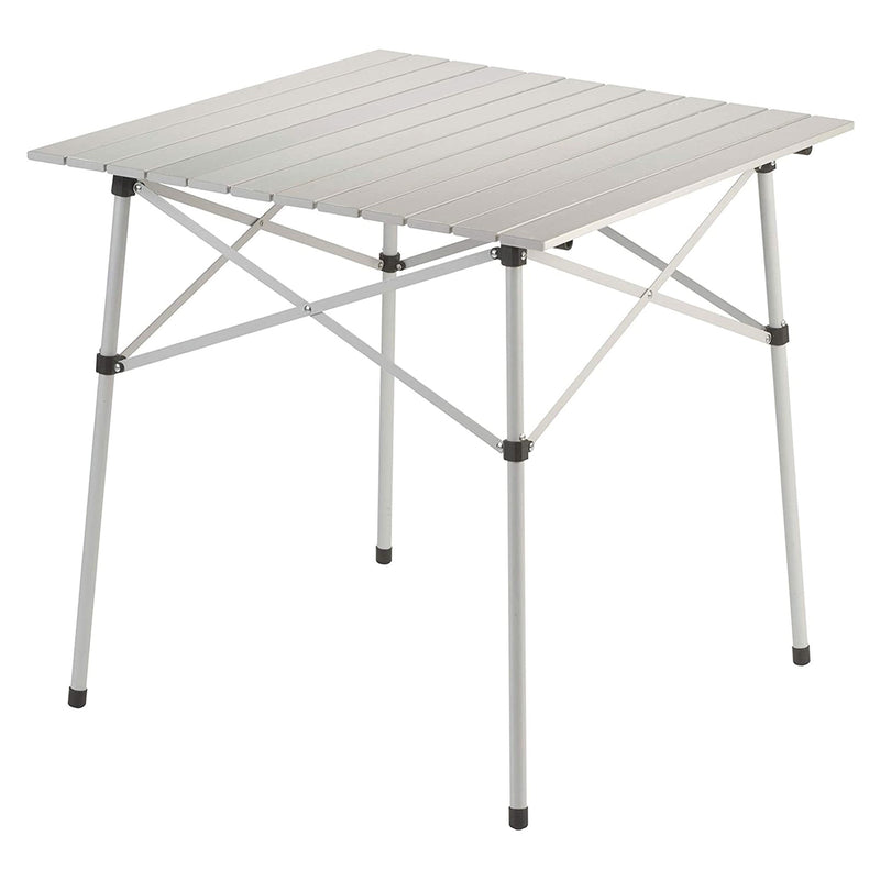 Coleman Portable and Compact Outdoor Folding Aluminum Table for Camping, White