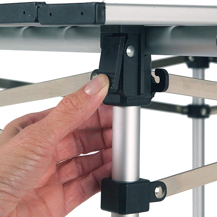 Coleman Portable and Compact Outdoor Folding Aluminum Table for Camping, White - VMInnovations