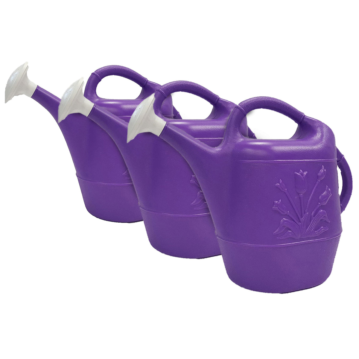 Union Products 63068 Indoor/Outdoor 2 Gallon Plant Watering Can, Purple (3 Pack) - VMInnovations