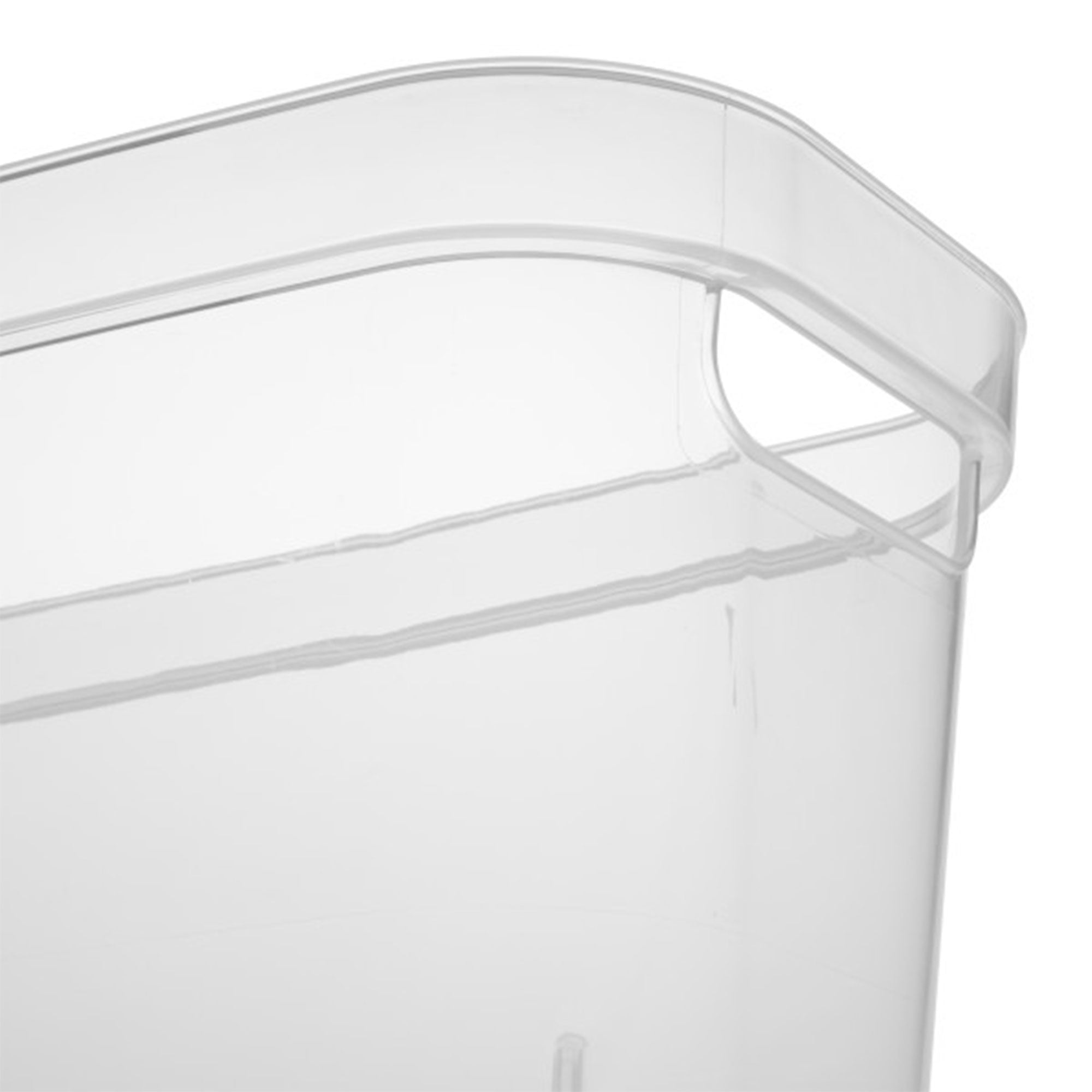 Sterilite 6.25x6.25x15 In Narrow Storage Bin w/ Carry Handles, Clear (24 Pack)
