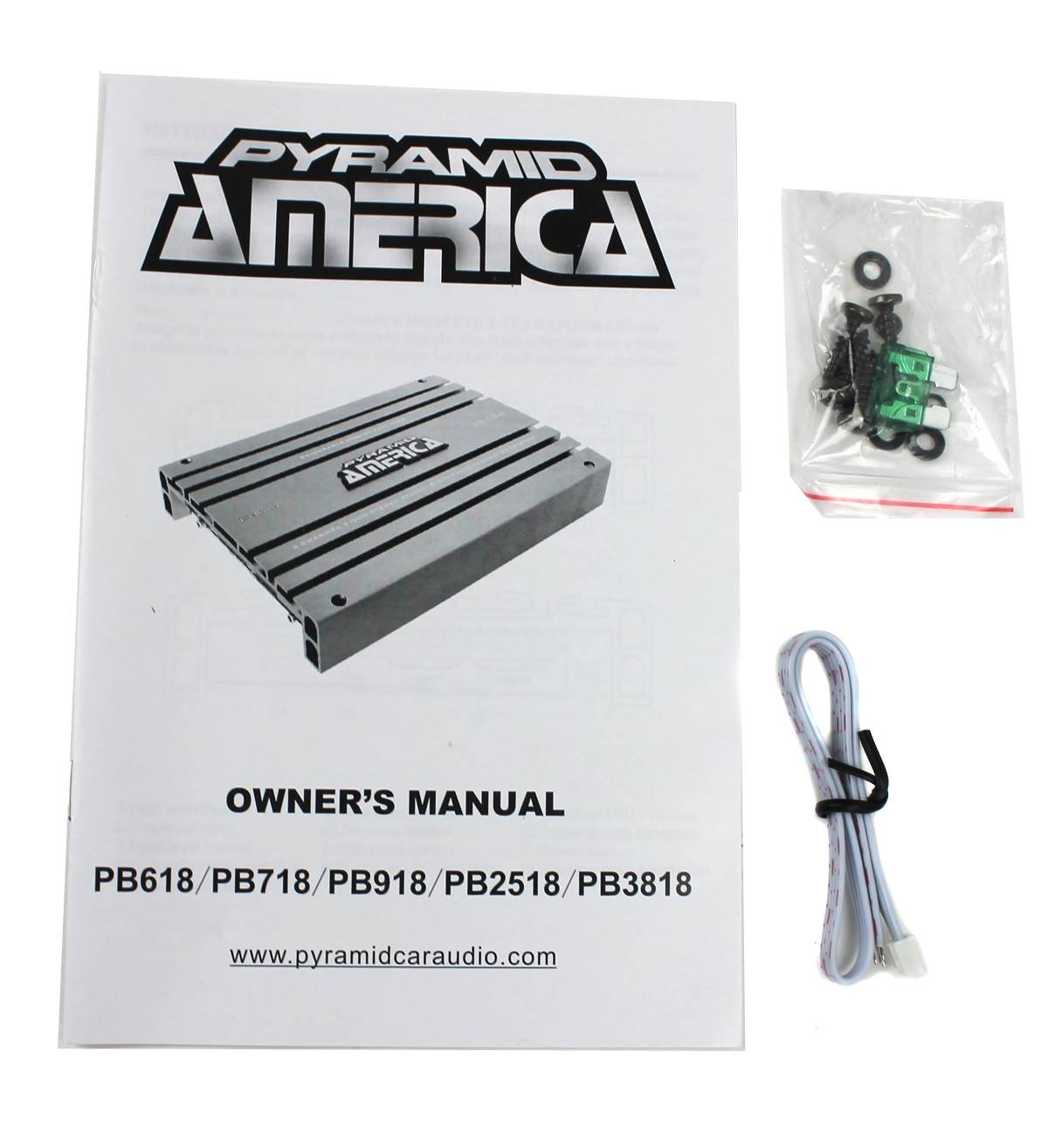 Pyramid 2000W 2 Channel Car Audio Amplifier Power Amp Bridgeable (For Parts)