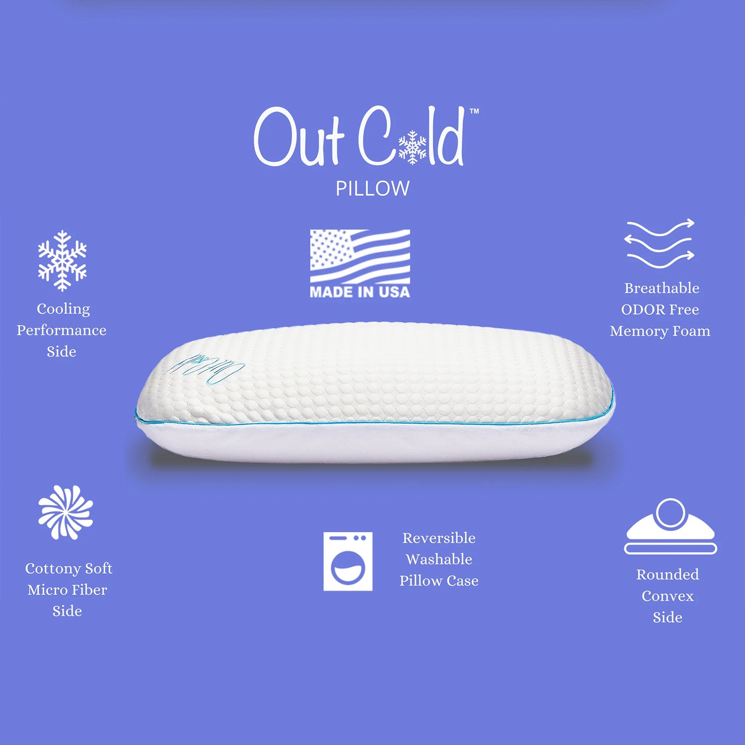 Traditional Comfort Low Profile Memory Foam Sleep Pillow, King (Used) - VMInnovations