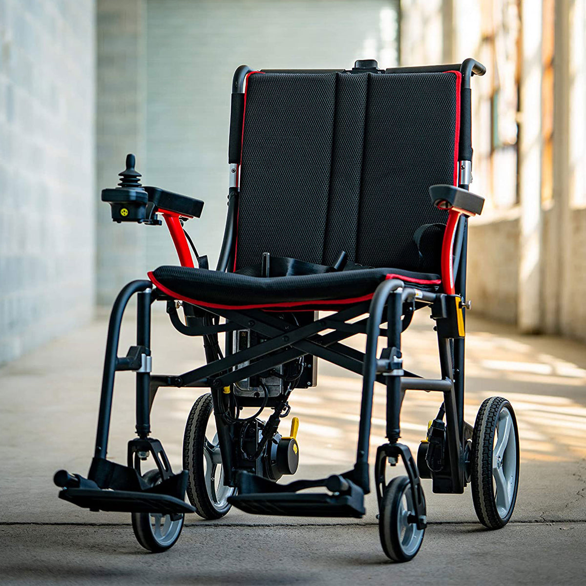 FeatherChair Featherweight Electric Power Folding Wheelchair with Hand Control