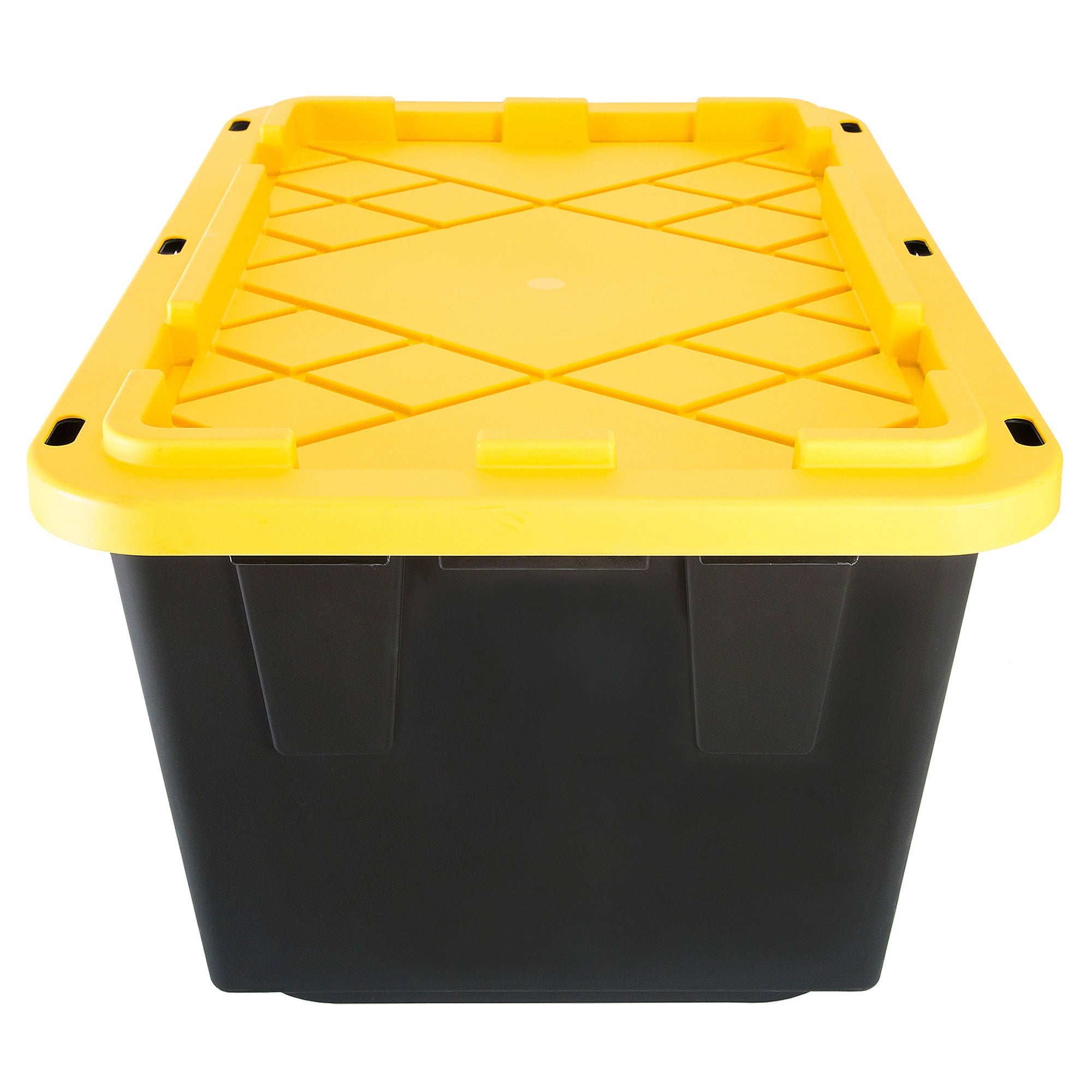 GreenMade Professional Storage Tote with Handles, 27 Gal, Black (4 Pk)(Open Box)
