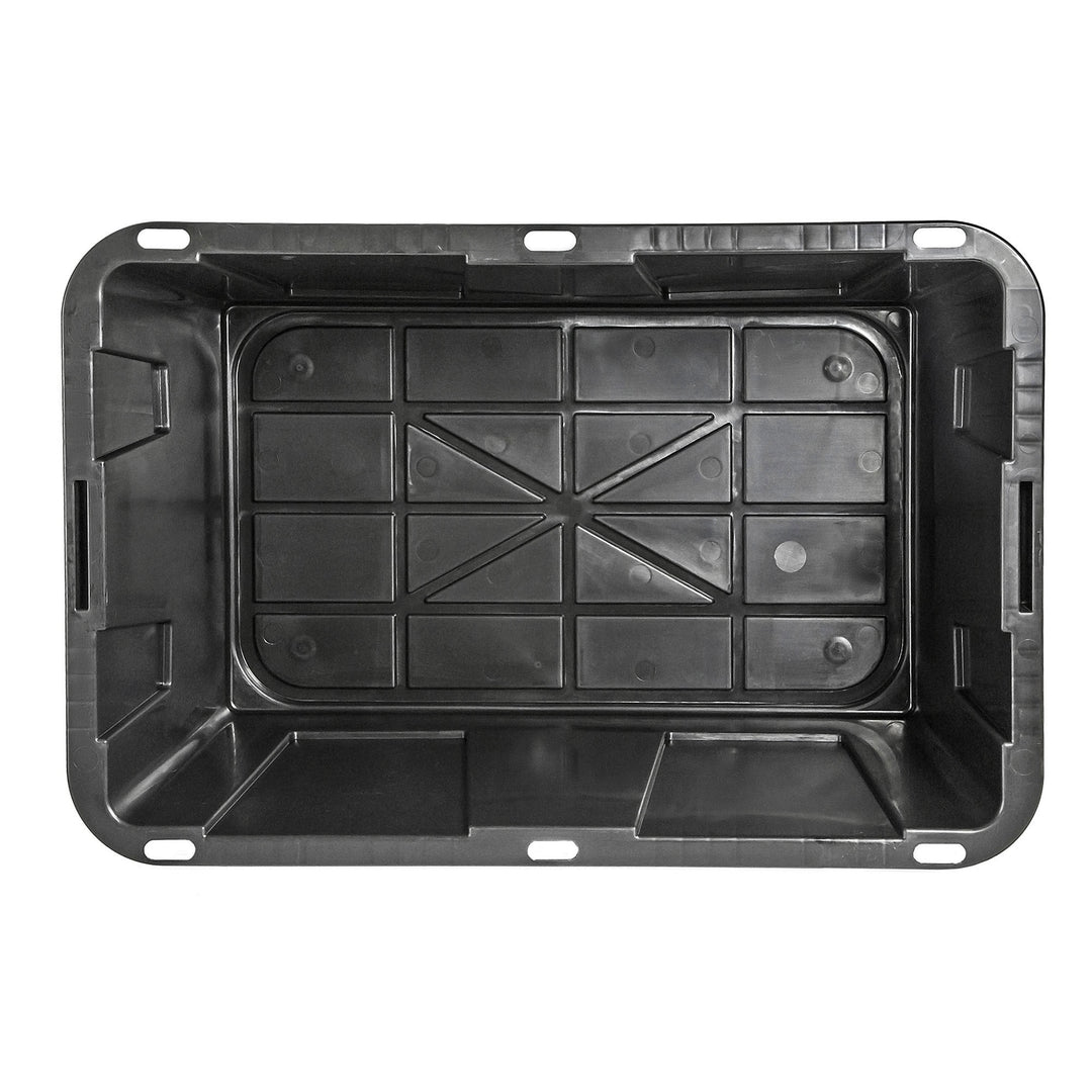 GreenMade Professional Storage Tote with Handles, 27 Gallon, Black (4 Pack) - VMInnovations