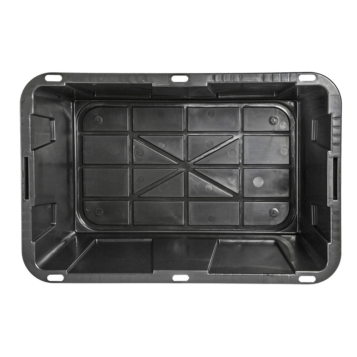 GreenMade Professional Storage Tote with Handles, 27 Gallon, Black (4 Pack) - VMInnovations