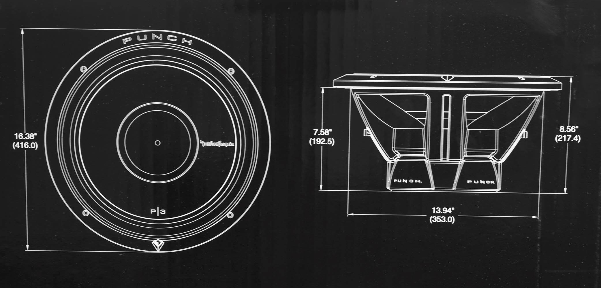 Rockford Fosgate 15" 1200 Watt 4-Ohm Car Audio Subwoofer Speaker (Incomplete)