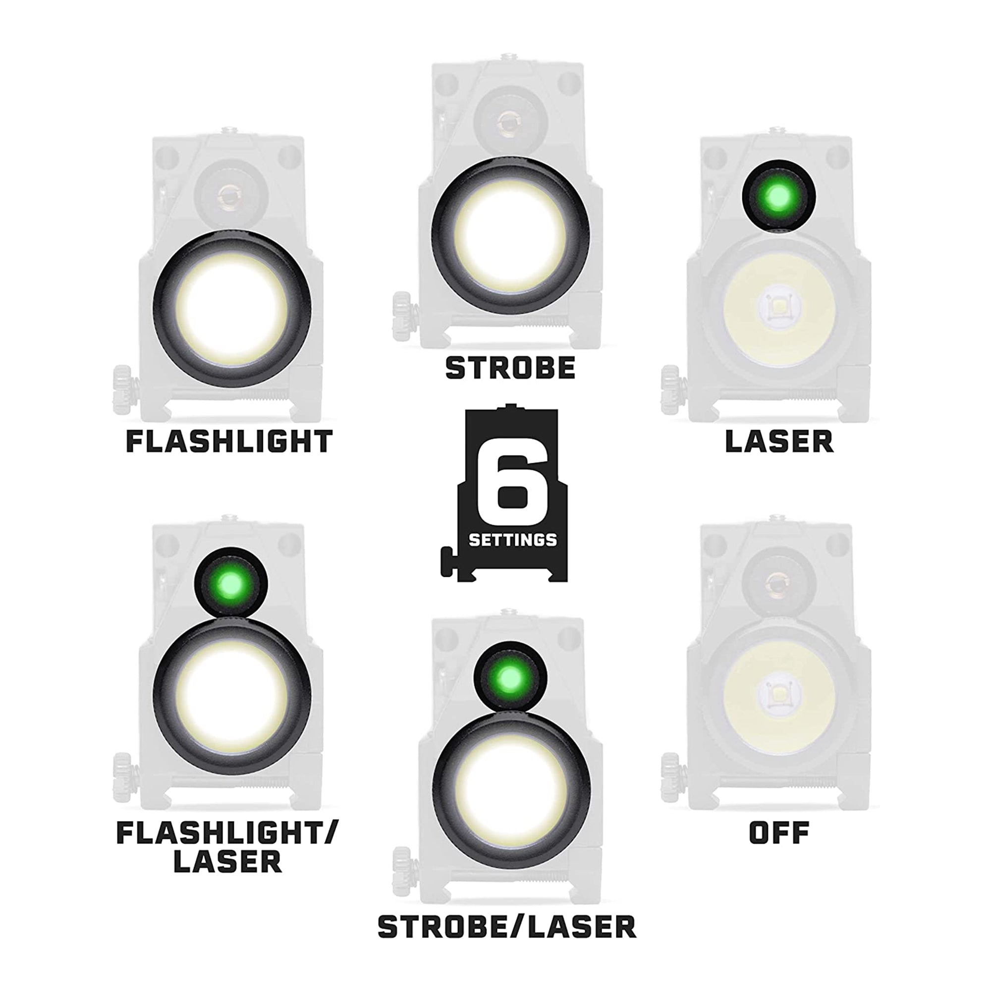 Tacticon Firefly V2 Flashlight Precision Laser Sight for Hunting, Green Laser - VMInnovations