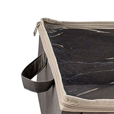 ClosetMaid Fabric Organizer Multiple Item Storage Zip Bag, Charcoal (4 Pack)