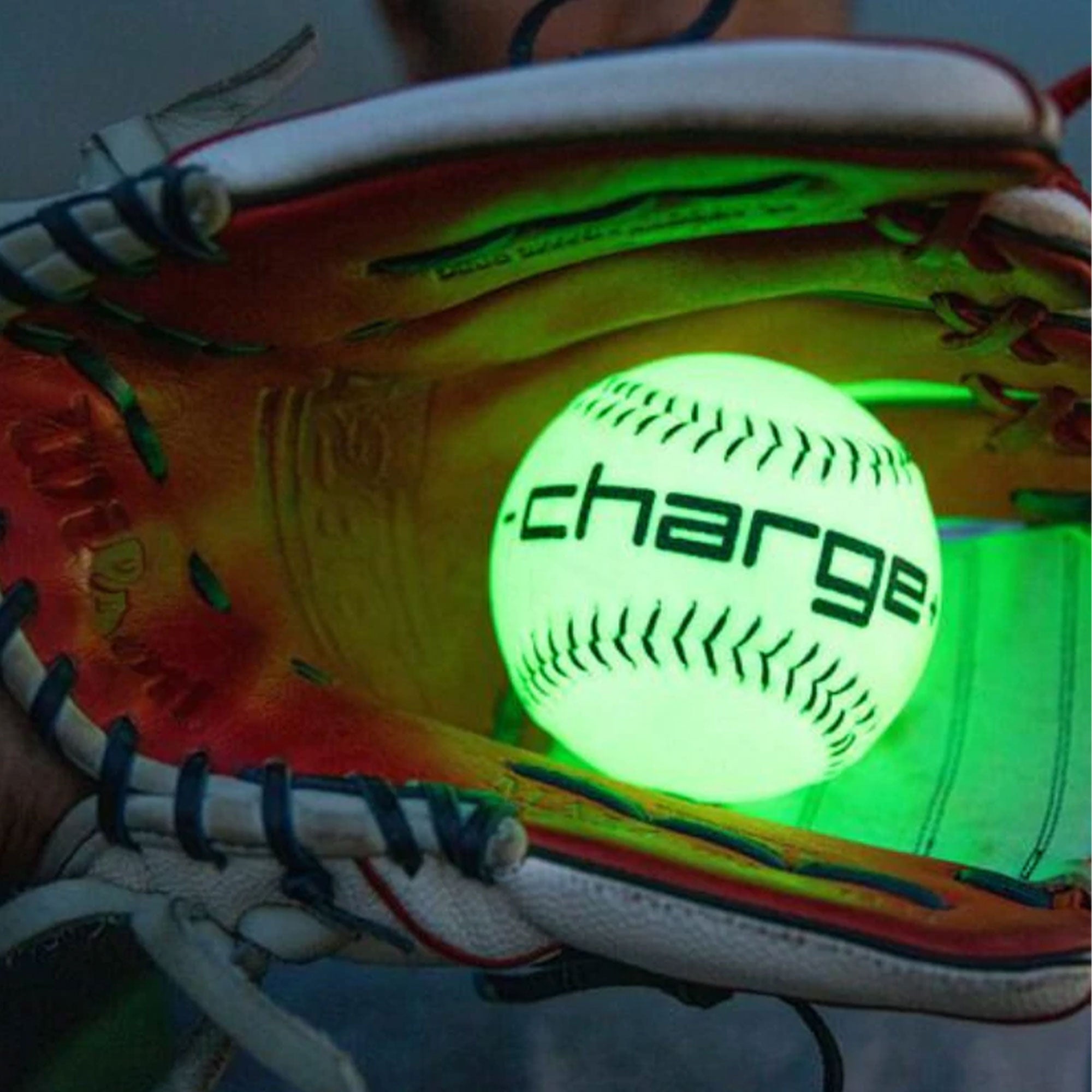 Chargeball Glow In The Dark Volleyball PRO Kit w/ Bag & 2.95 In Baseball, 2 Pack - VMInnovations