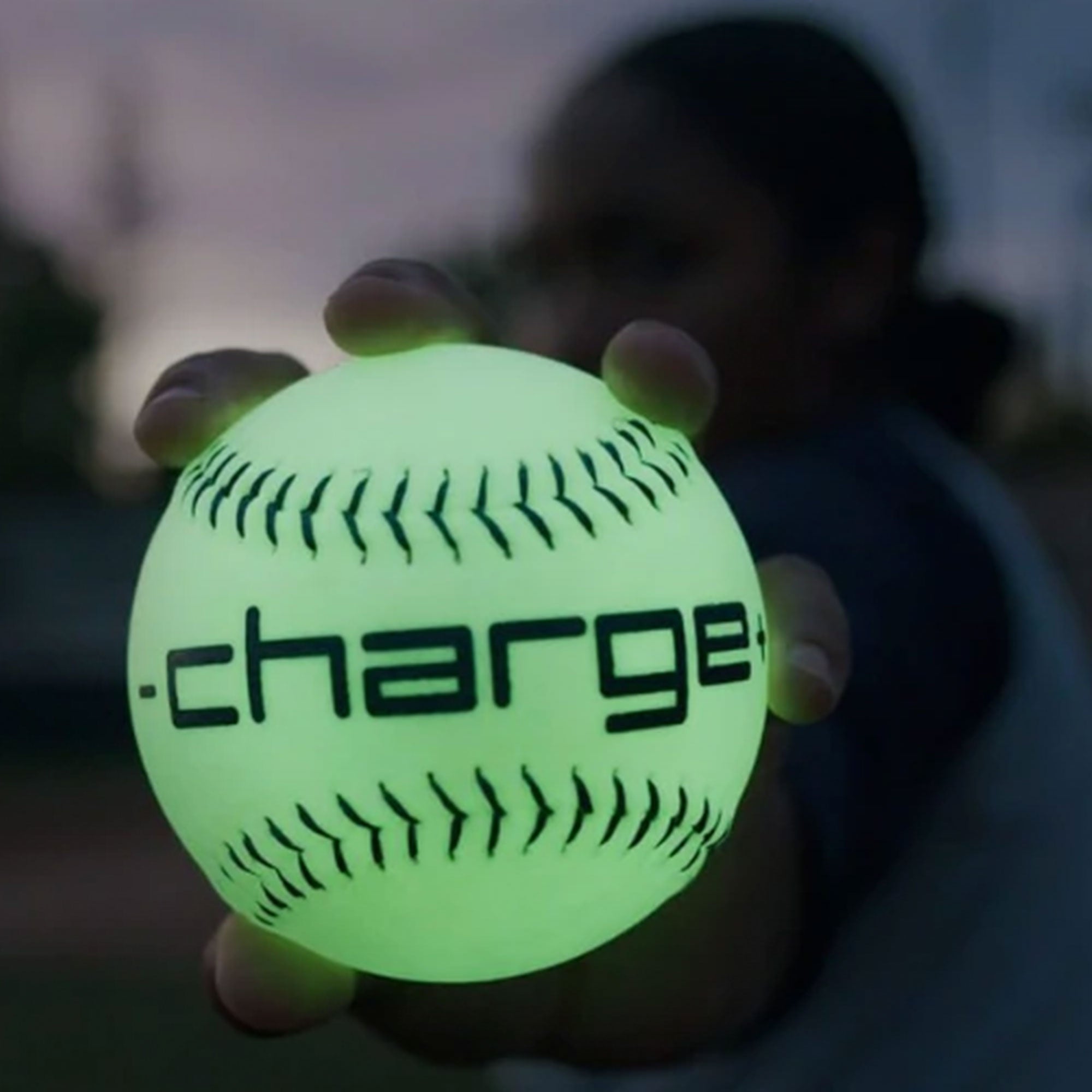 Chargeball Glow In The Dark Rugby Ball PRO Kit w/ Bag & 12 Inch Softball, 2 Pack - VMInnovations