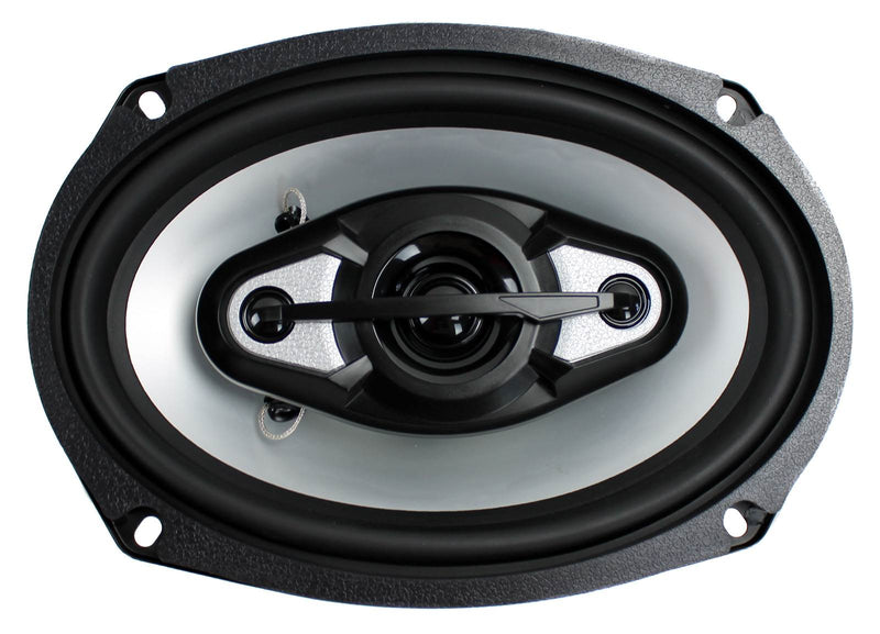 QPower Angled 6 x 9 Inch Speaker Box (2 Pack) & BOSS ONYX NX694 Speaker (2 Pack)