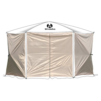 Mcombo Portable Pop-up Lightweight Gazebo Screen Tent with 6 Wind Panels (Used)