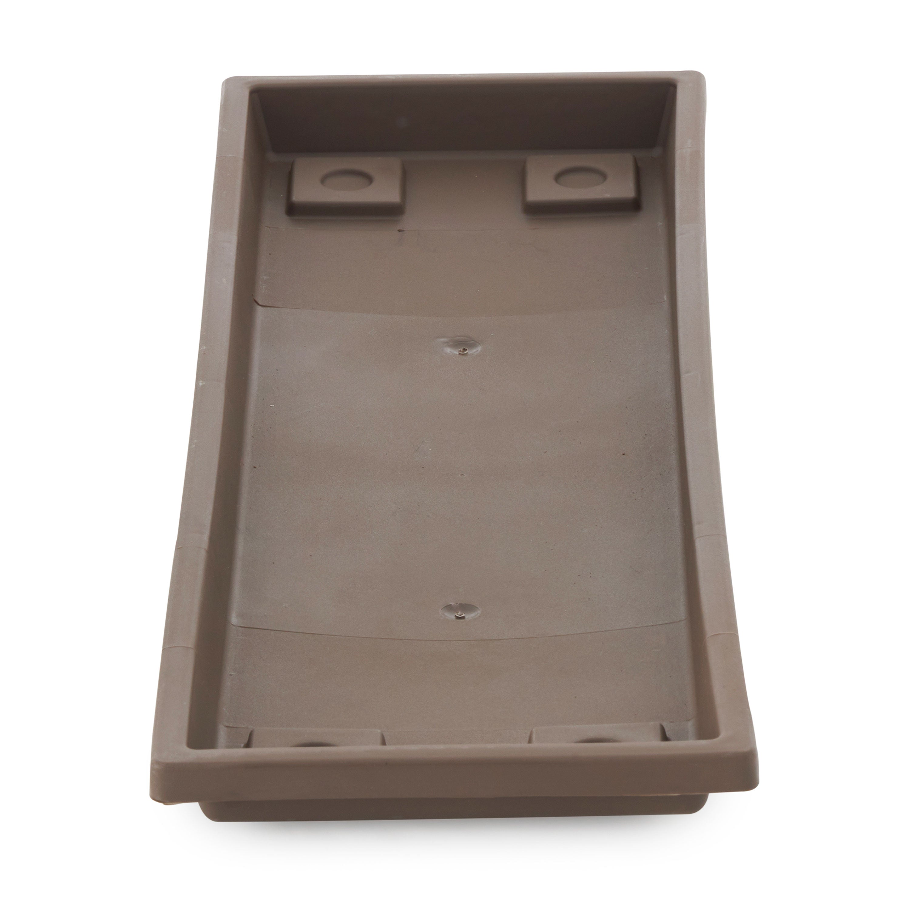 HC Companies Farmhouse 24 Inch Rectangular Flower Box Saucer,Chocolate(Open Box) - VMInnovations