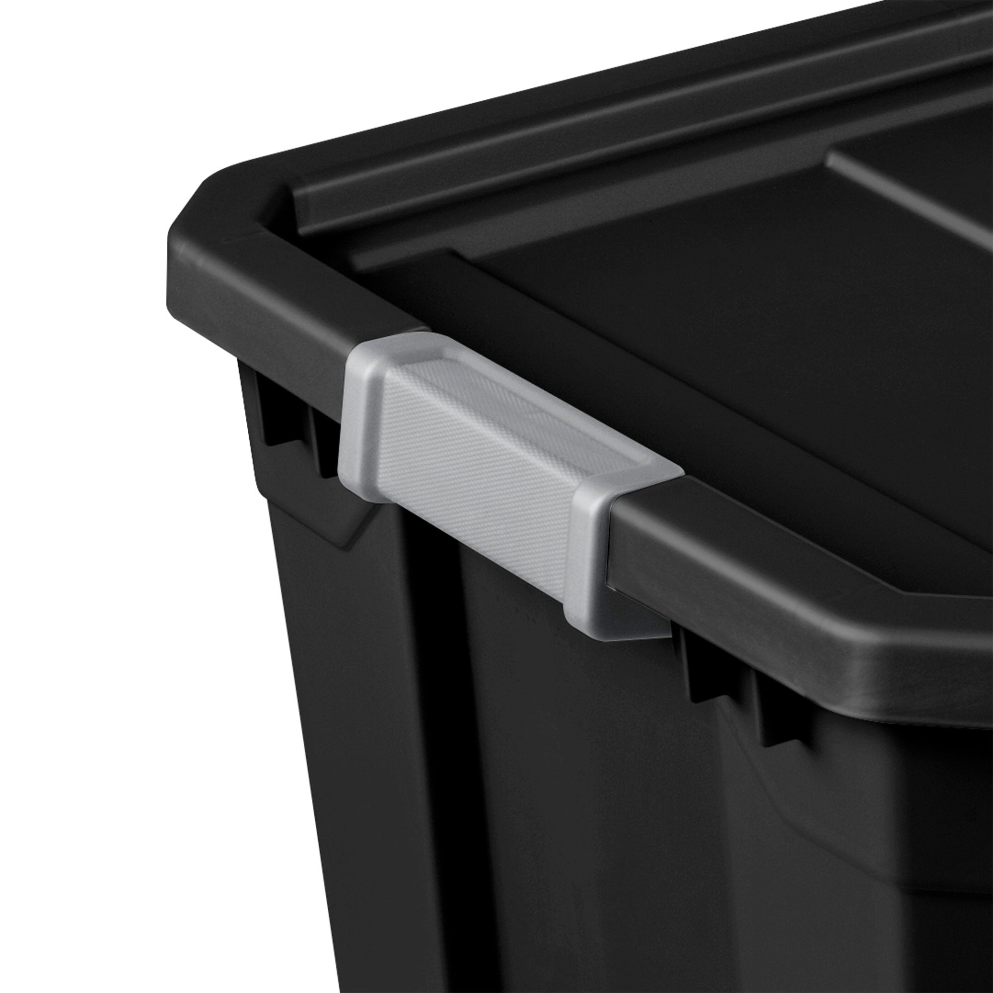 Sterilite 27-Gallon Rugged Industrial Stacker Storage Tote with Gray Clip Lid