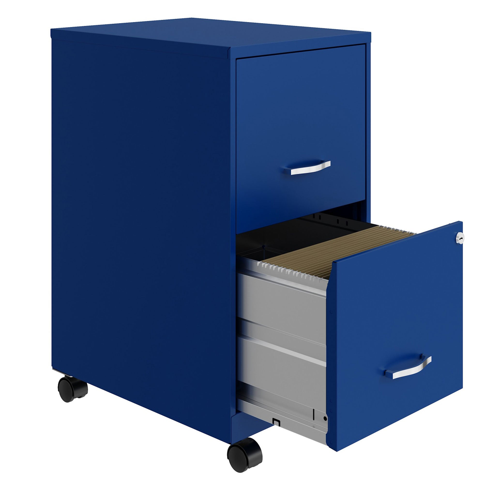 18 Inch Wide 2 Drawer Mobile Organizer Cabinet for Office, (Open Box) - VMInnovations