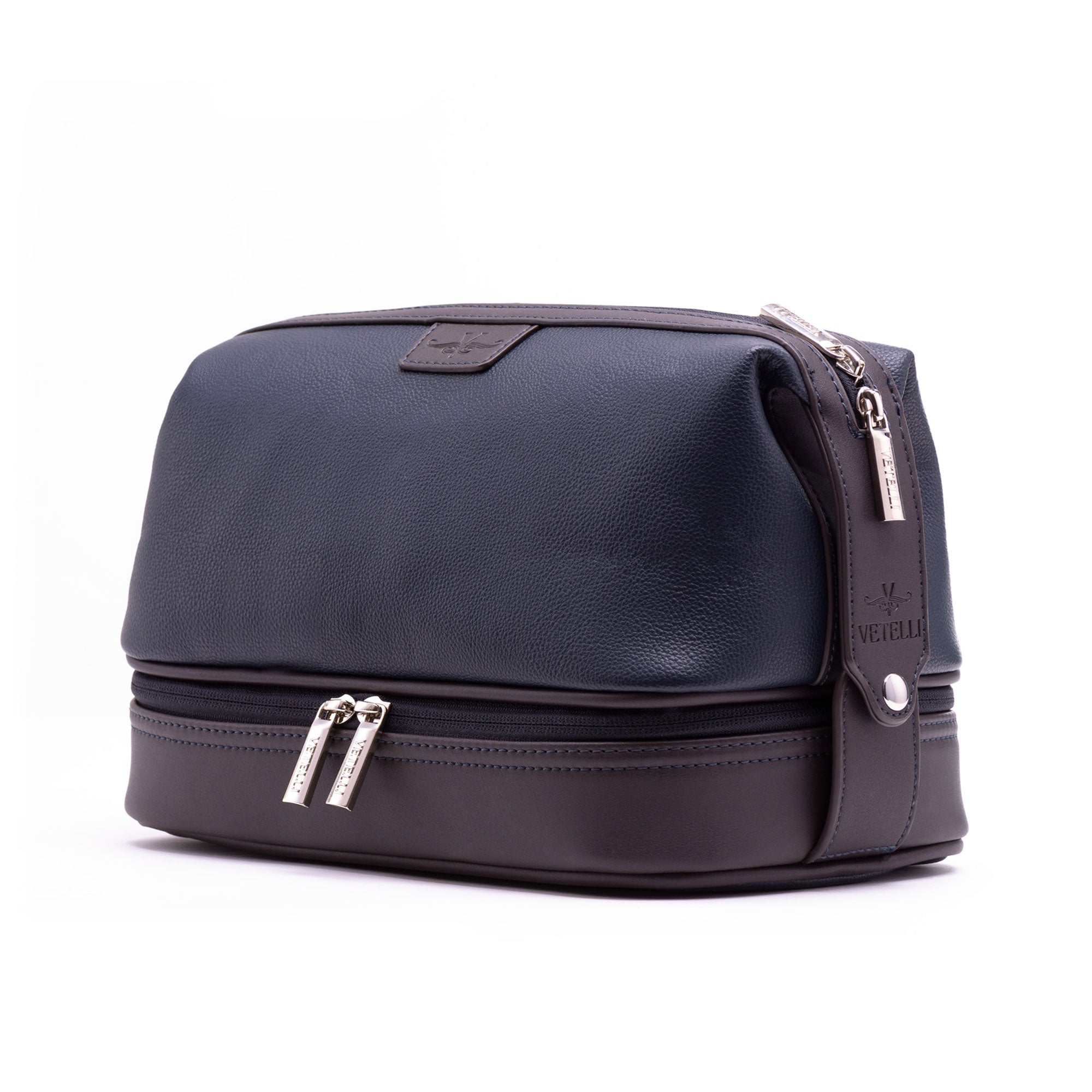 Vetell Leo Large Leather Travel Toiletry Case and Shave Bag (Used) - VMInnovations