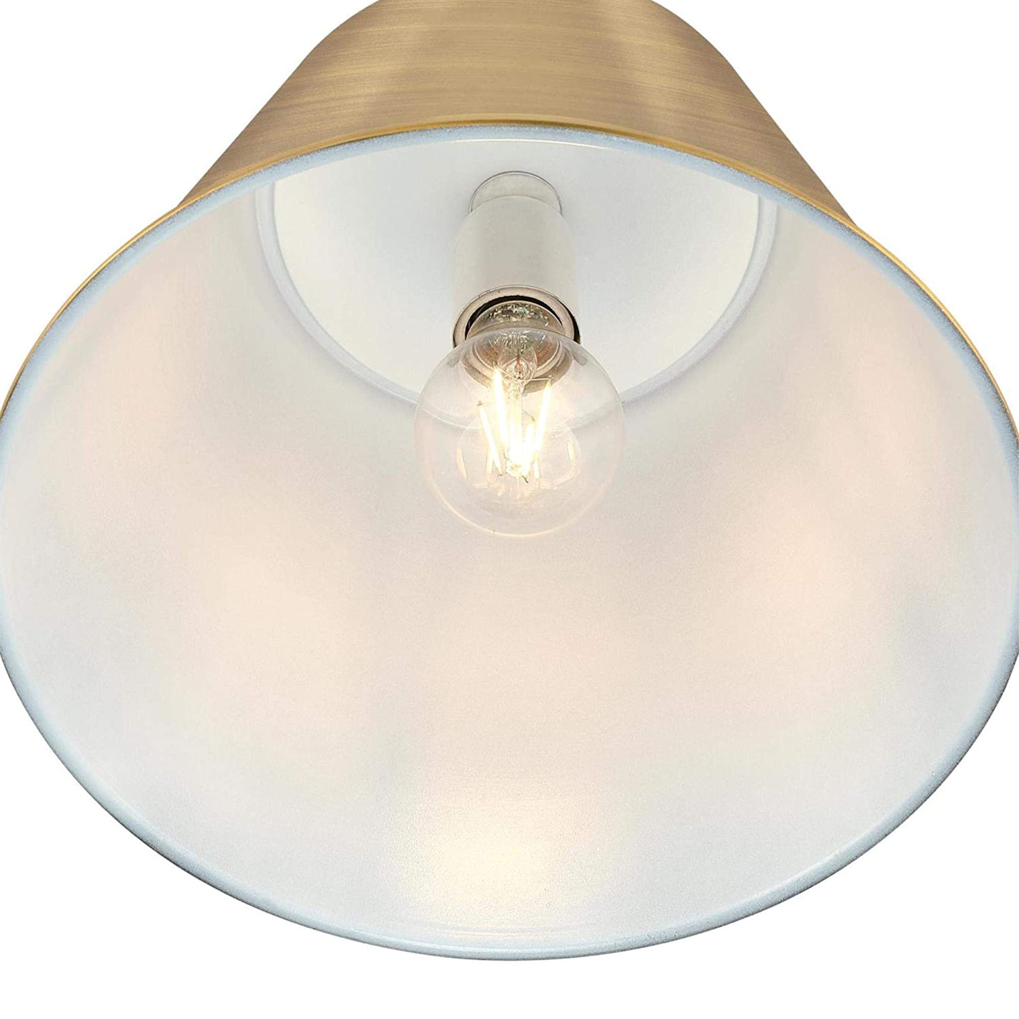 Westinghouse Lighting Derose Transitional Indoor Pendant Light, Brushed Brass - VMInnovations