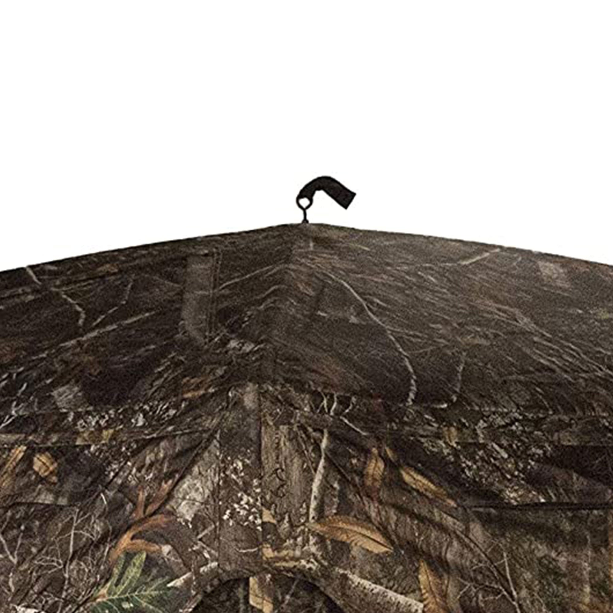 Rhino Blinds R300-RTE 3 Person Hunting Ground Blind w/ 3 Windows, Realtree Edge - VMInnovations