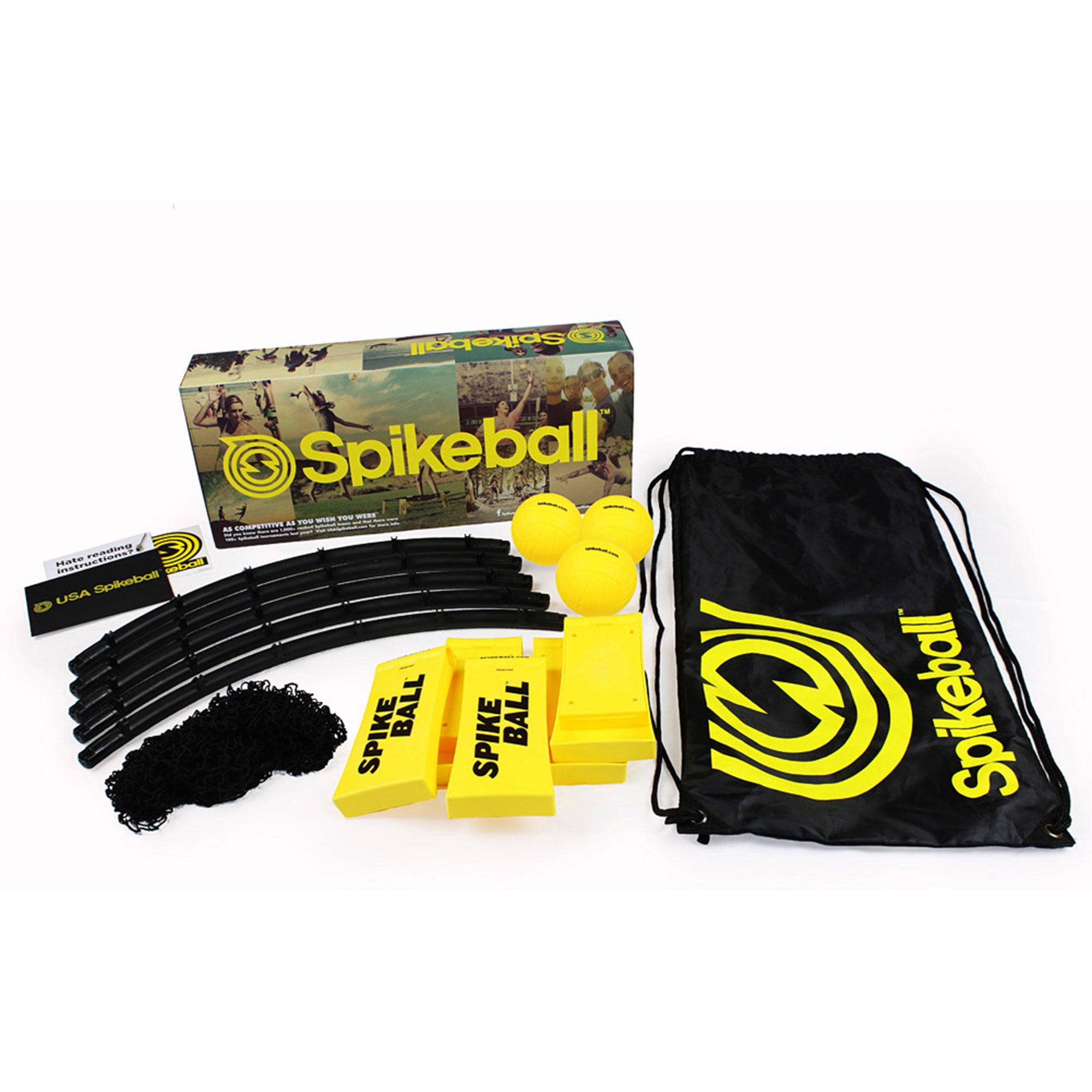Spikeball Portable Foldable Standard 3 Ball Kit with Net & Balls (Open Box) - VMInnovations