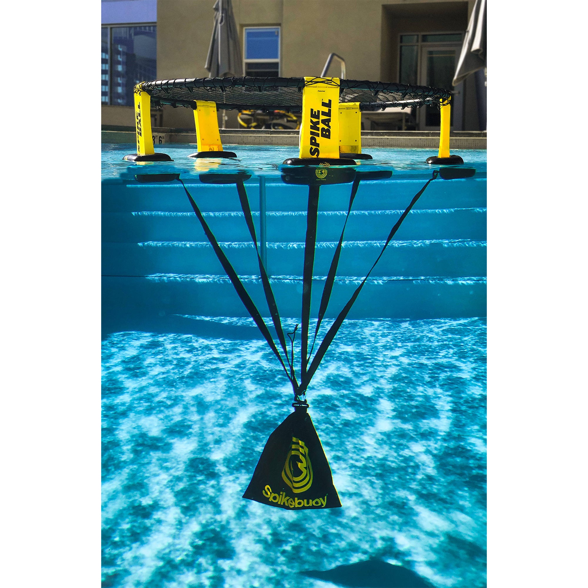 Spikeball Spikebuoy Water Pool Play Accessory with 5 Leg Floats and Anchor Bag