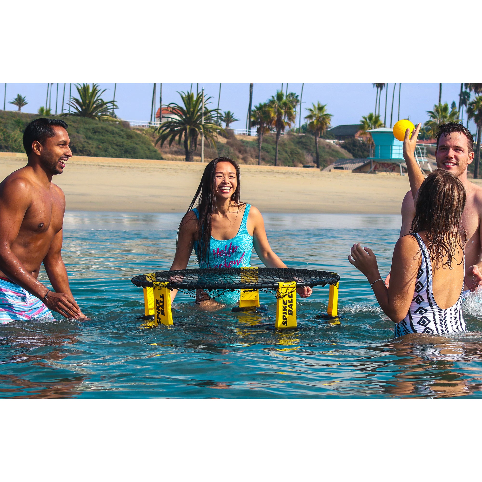Spikeball Spikebuoy Water Pool Play Accessory with 5 Leg Floats and Anchor Bag