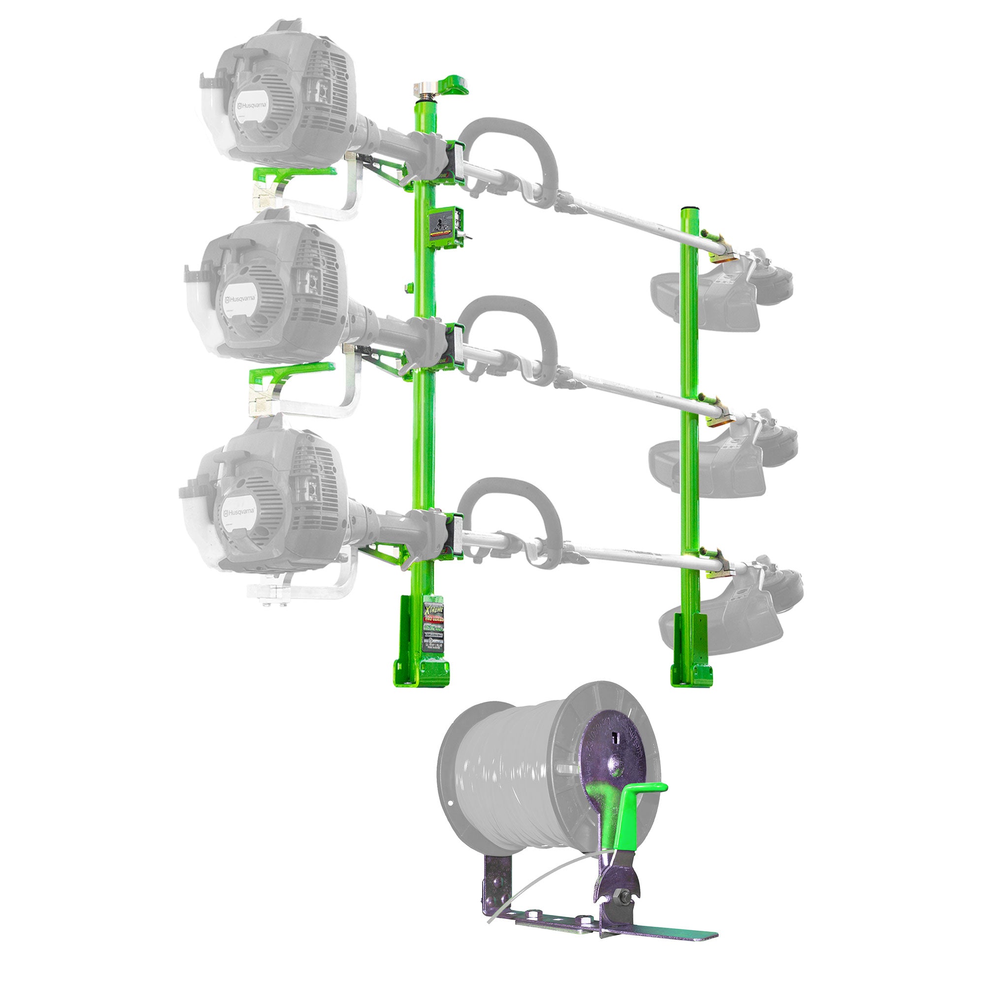 Green Touch Industries 3 Position Line Trimmer Rack & String Trimmer Spool Rack - VMInnovations