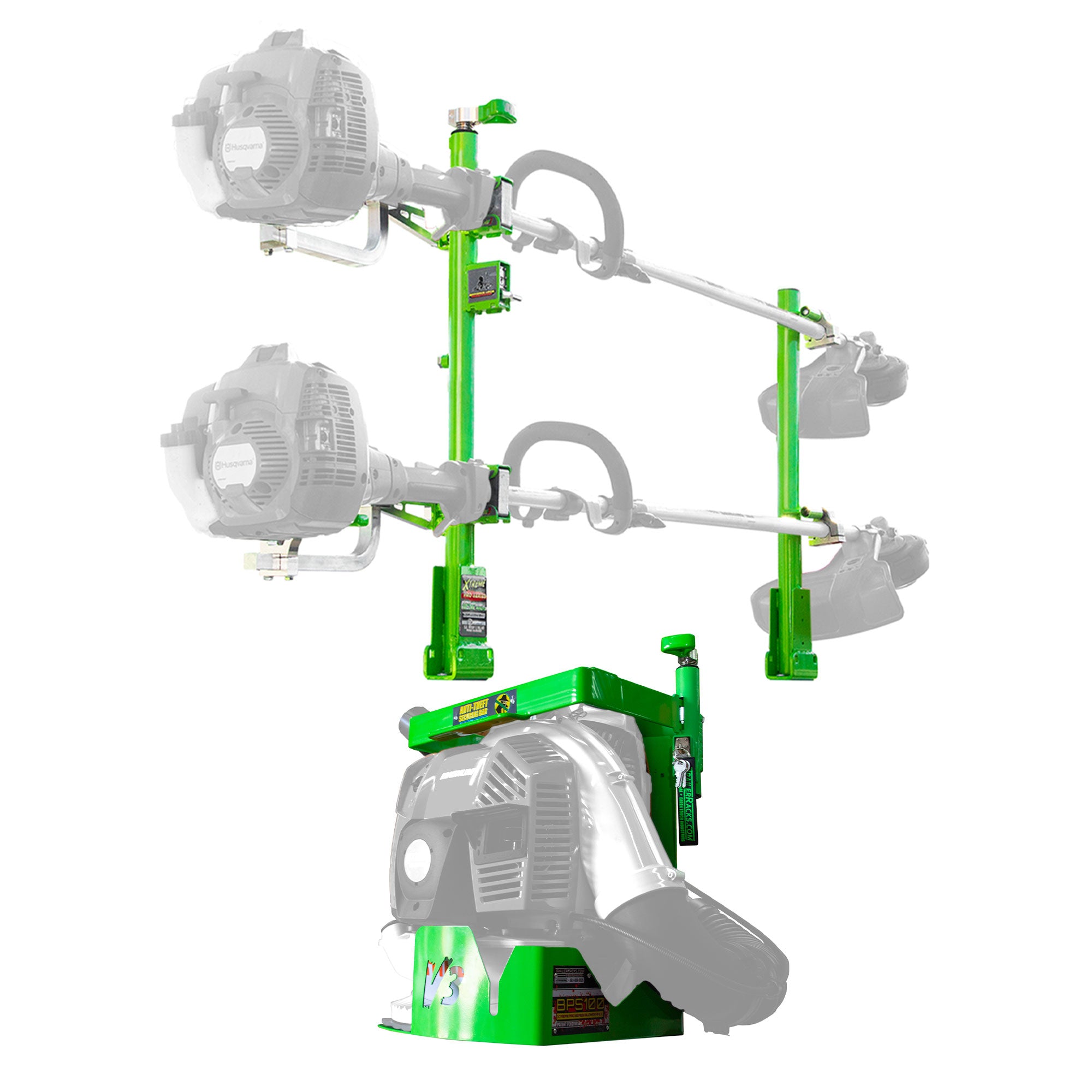 Green Touch Industries 2 Position Line Trimmer Rack & Backpack Leaf Blower Rack - VMInnovations