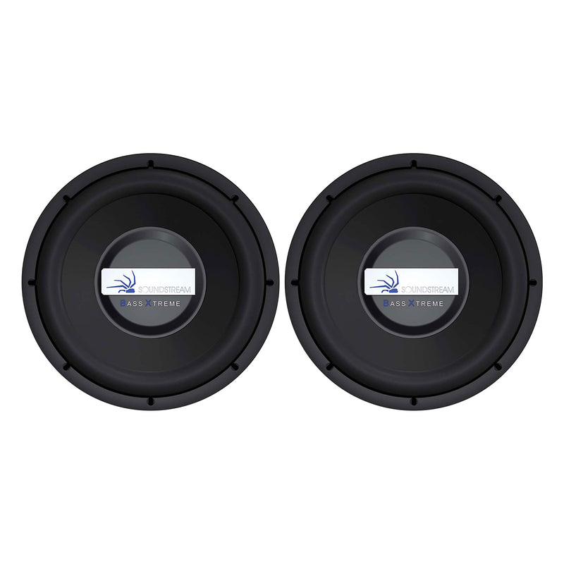 SoundStream BXW-124 2400 Watt 12 In Dual 4 Car Subwoofer Audio Speakers (2 Pack)