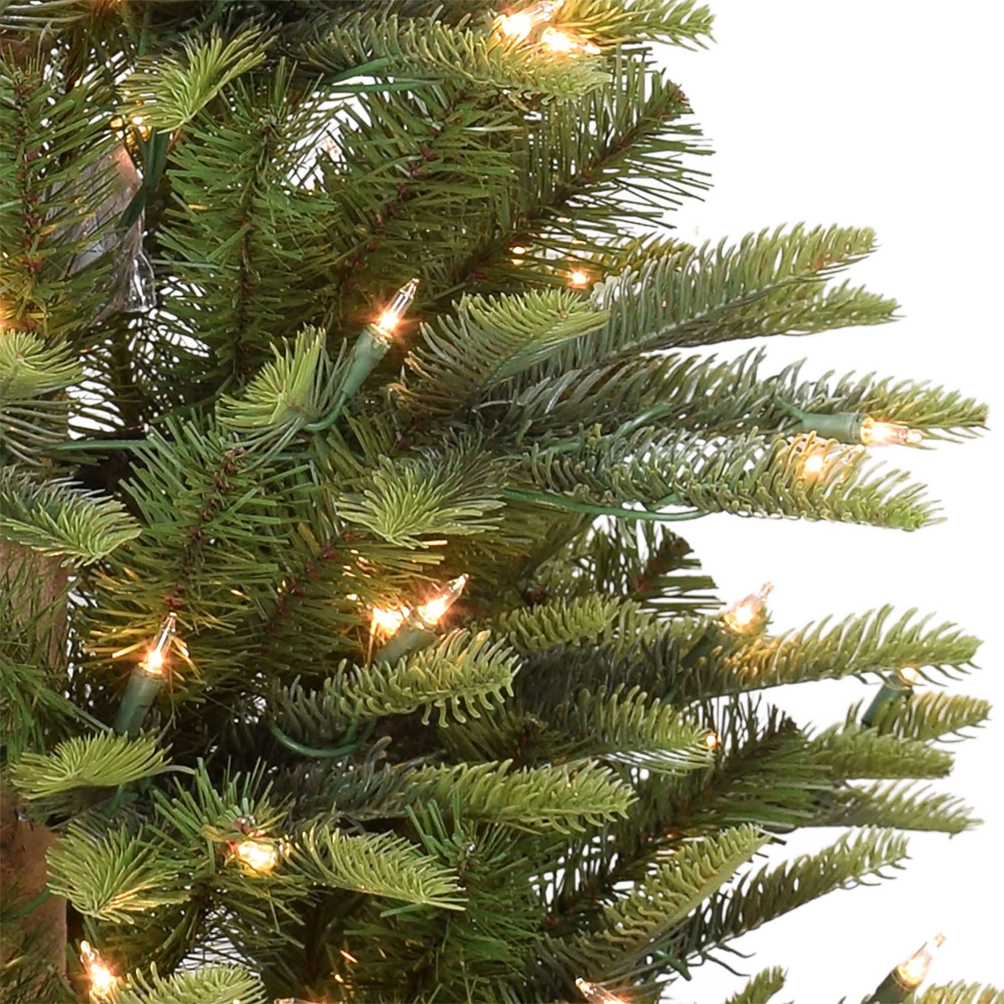 Puleo International 6.5 Ft Aspen Green Fir Prelit Christmas Tree w/ Metal Stand