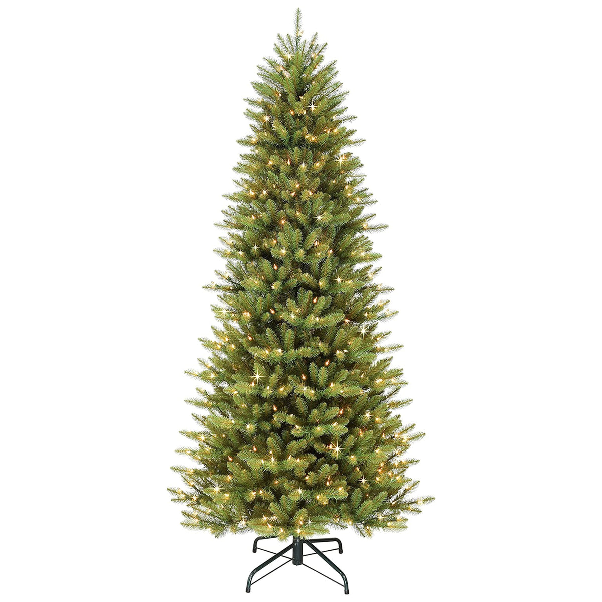 Puleo International Fraser Fir 10 Foot Prelit Artificial Slim Christmas Tree