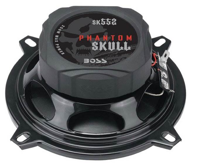2) NEW BOSS SKULL SK552 5.25" 250W 2-Way Car Audio Coaxial Speakers Stereo Black