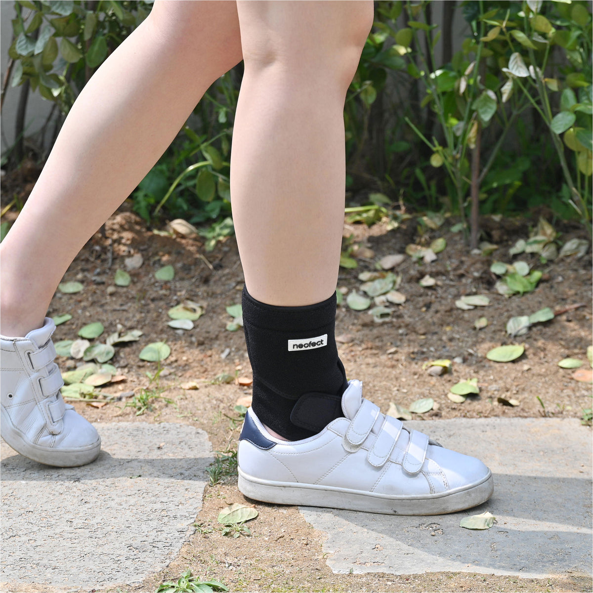 Neofect NDB-L Neoprene Drop Foot Ankle Brace for Stroke Recovery, Left Foot