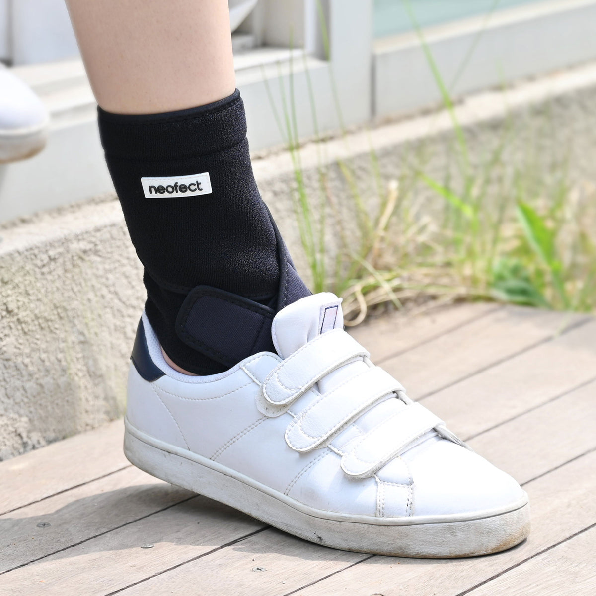 Neofect NDB-L Neoprene Drop Foot Ankle Brace for Stroke Recovery, Left Foot