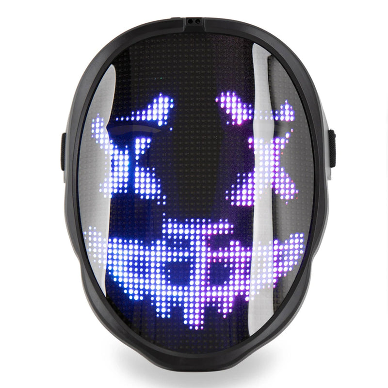 Chemion LED Light Digital Face Changing Mask for Parties and Events, USB Charge