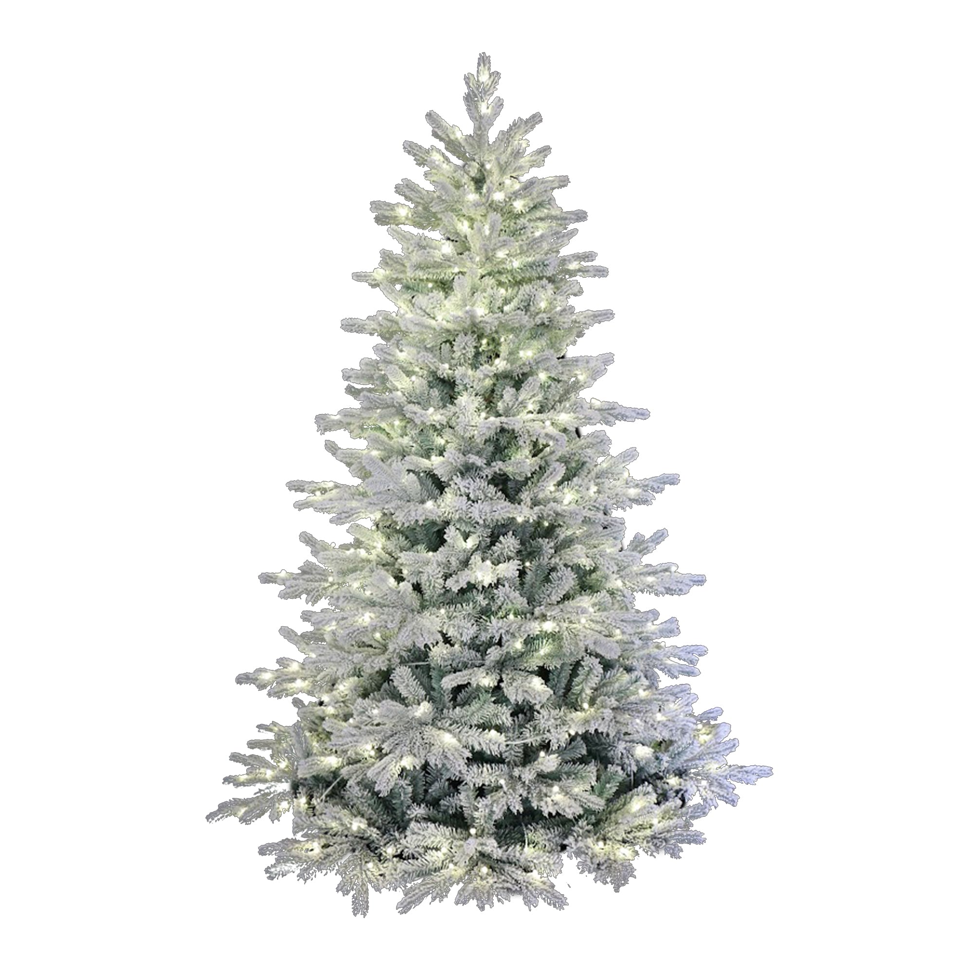 Holiday Stuff Company 7 Ft Prelit Snow Angel Blue Spruce Flocked Tree (Used) - VMInnovations