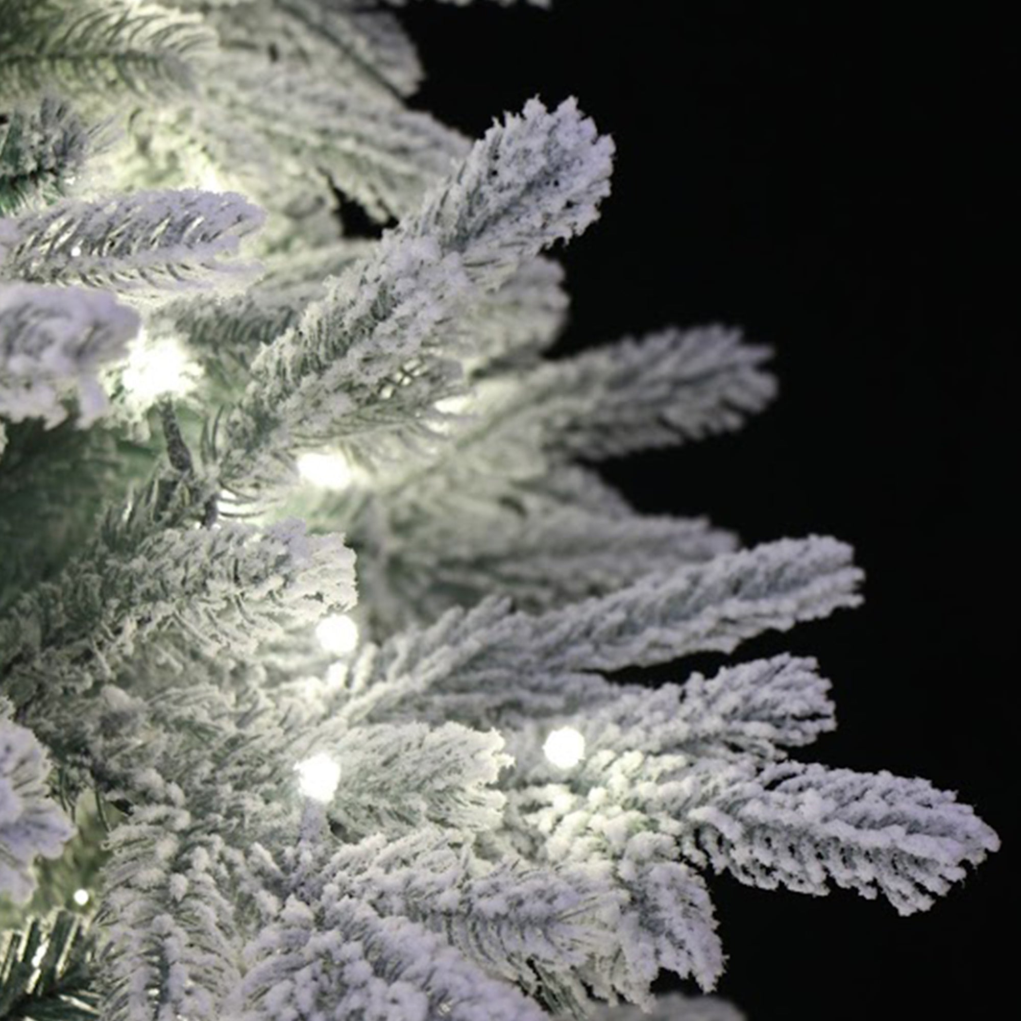 Holiday Stuff Company 7 Ft Prelit Snow Angel Blue Spruce Flocked Tree (Used) - VMInnovations